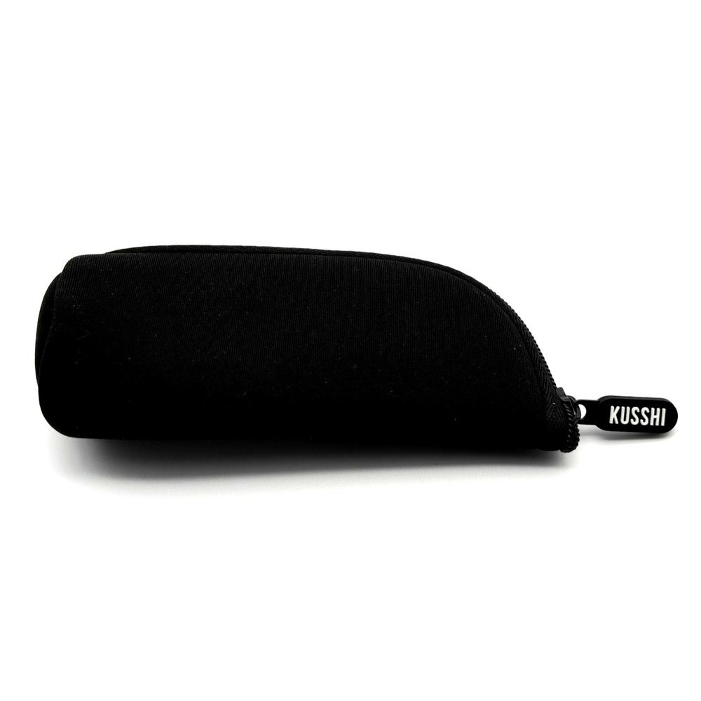 KUSSHI Travel Makeup Bag Black Cosmetic Pouch Toiletry Organizer Case
